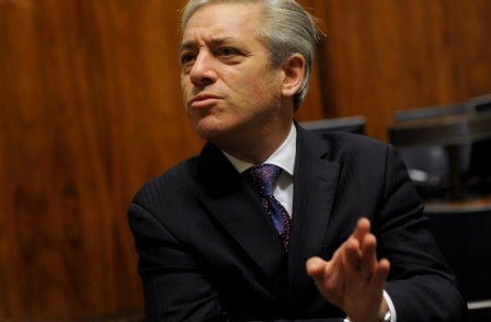 Bercow triggers new row over disclosure of MPs' expenses